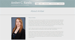 Desktop Screenshot of amberrawls.com